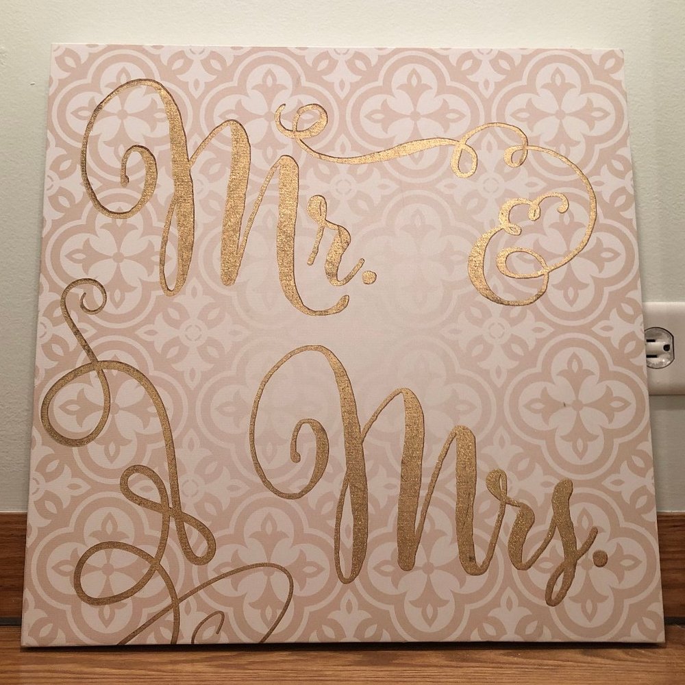 Wedding sign or home decoration